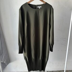 COS Dark Green Long Sleeve Dress